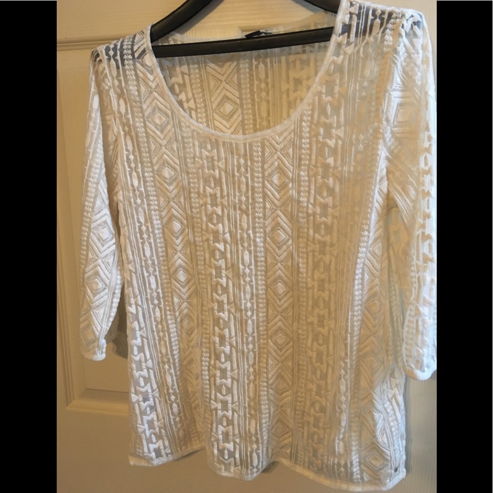 Sheer Aztec Eddie Bauer Top
